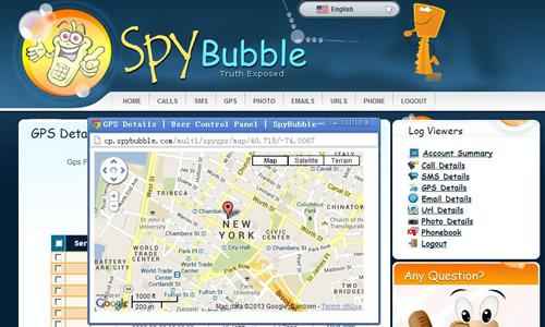 spybubble location