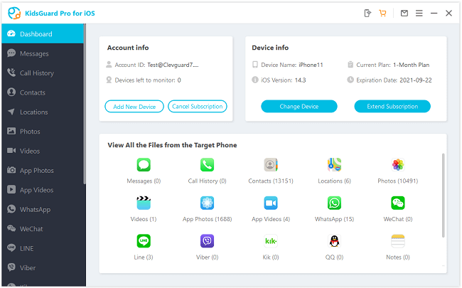 monitoring on dashboard