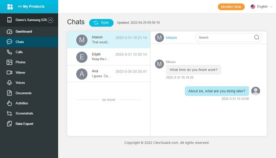 start tracking line chat