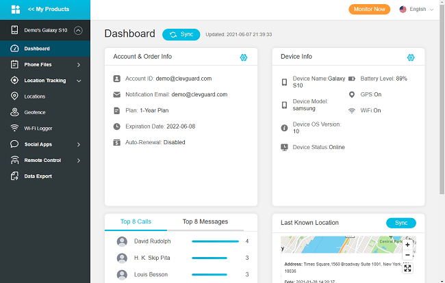 kidsguard pro dashboard 