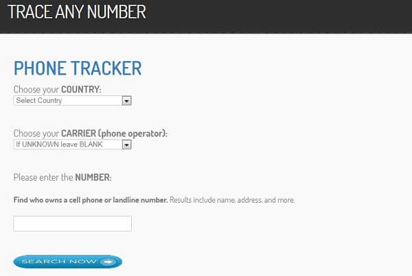 trace phone number online site