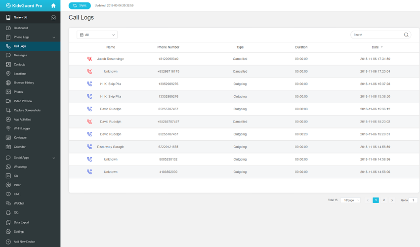 Rastrear los registros de llamadas de forma gratuita