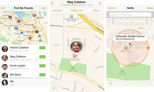 track iphone using find my friends app