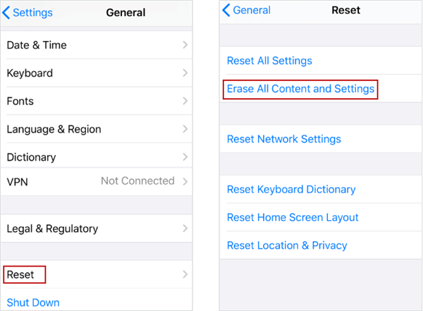 turn off parental controls on iphone by erasing iphone 1