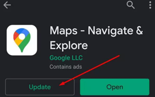 update reinstall google maps