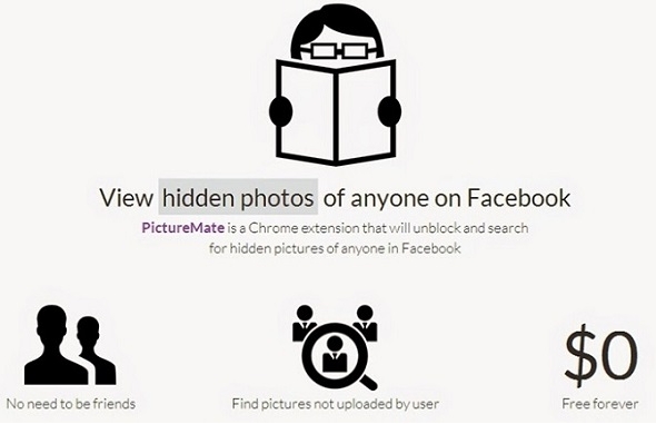 ver fotos de facebook a través de picturemate