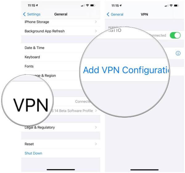 vpn iphone