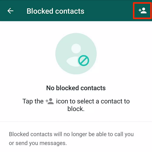 block someone on whatsapp