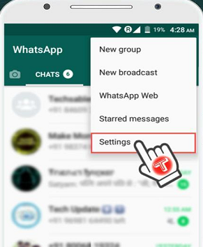 whatsapp setting