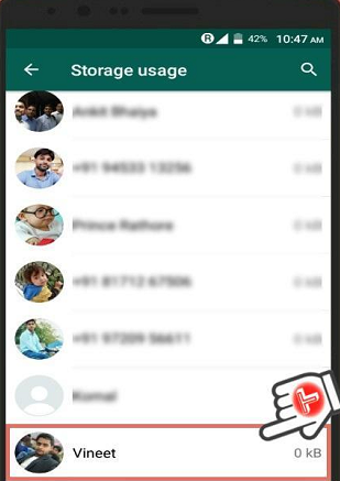whatsapp storage data again