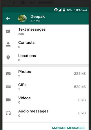 whatsapp user deleted data