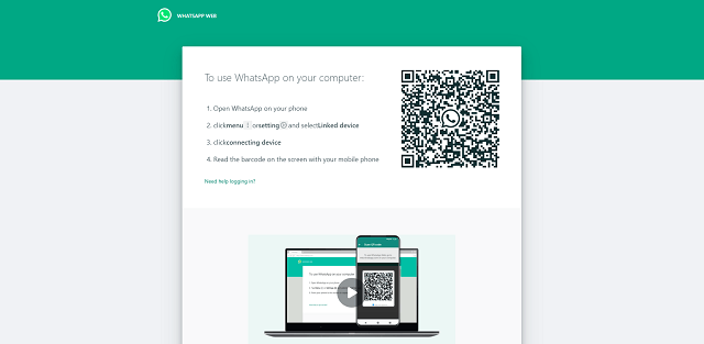 whatsapp web qr code