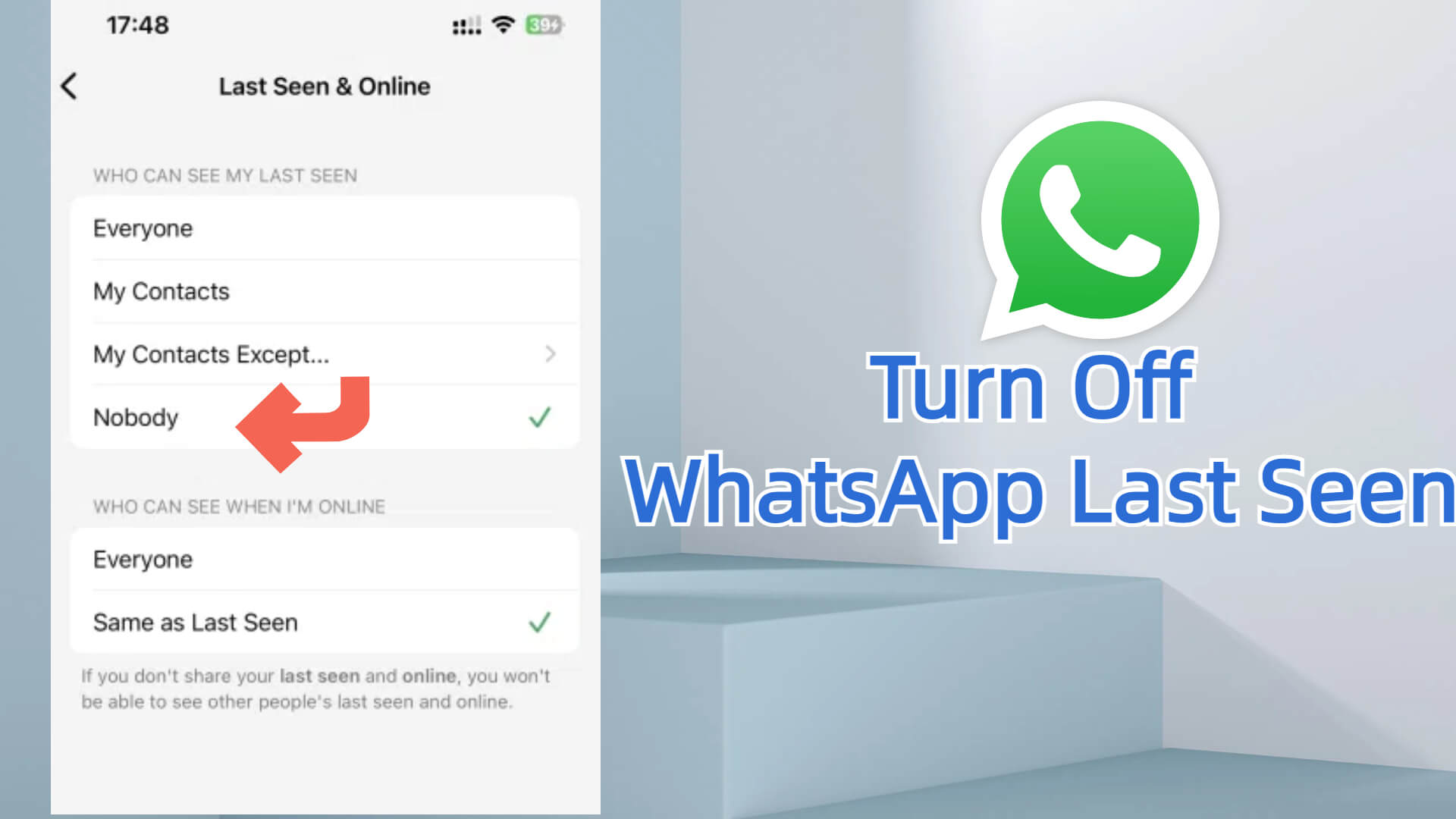 how to turn off last seen in WhatsApp