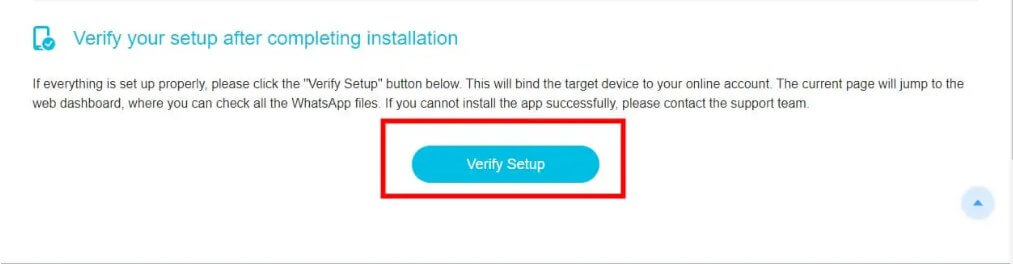 verify setup whatsapp