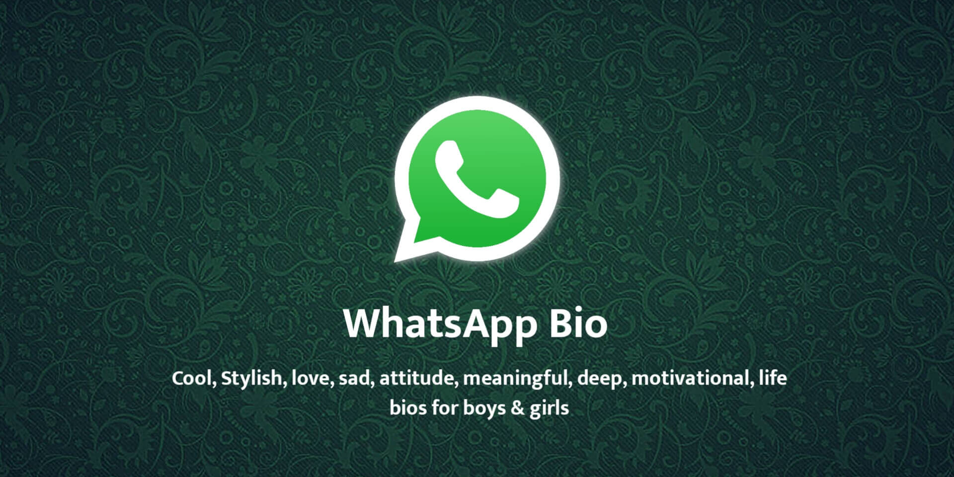 whatsapp bios