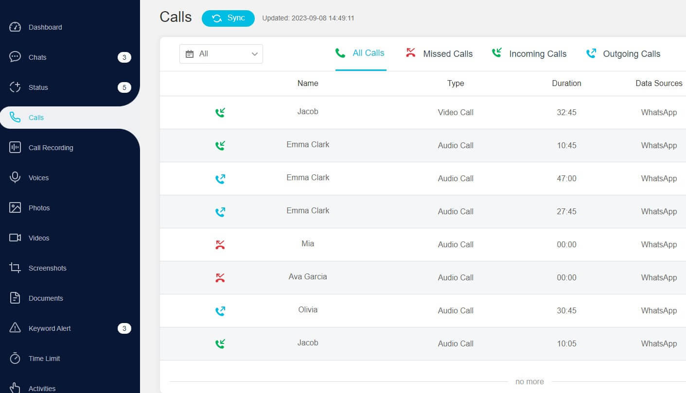 kidguard for whatsapp calling recorder