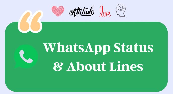 whatsapp status lines