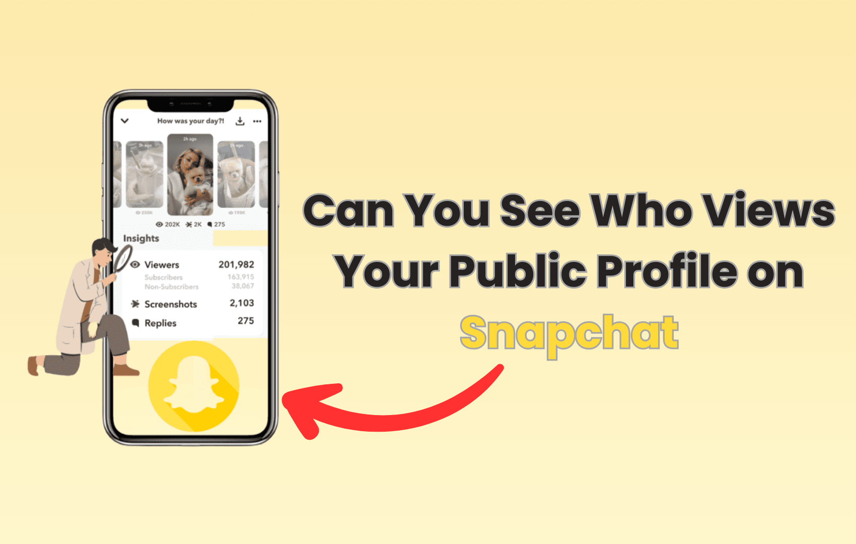 can you see who views your public profile on snapchat