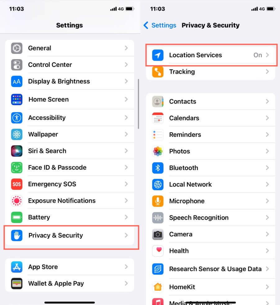 How to check iphone location history in settings