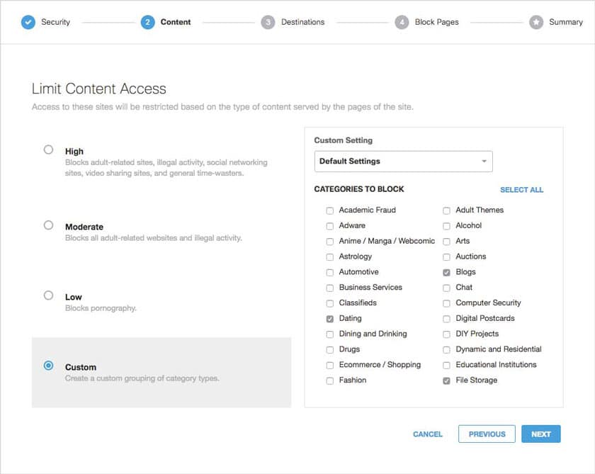 internet content filtering software