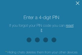 How to use pin code to see hidden chats on viber