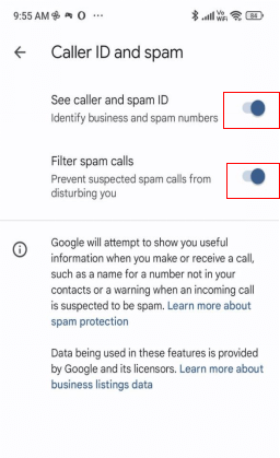 block spam calls on Android