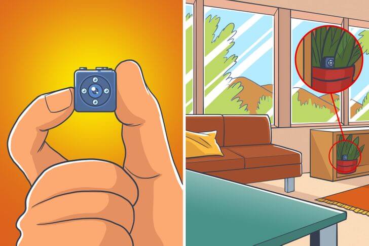 how to detect hidden cameras in your house