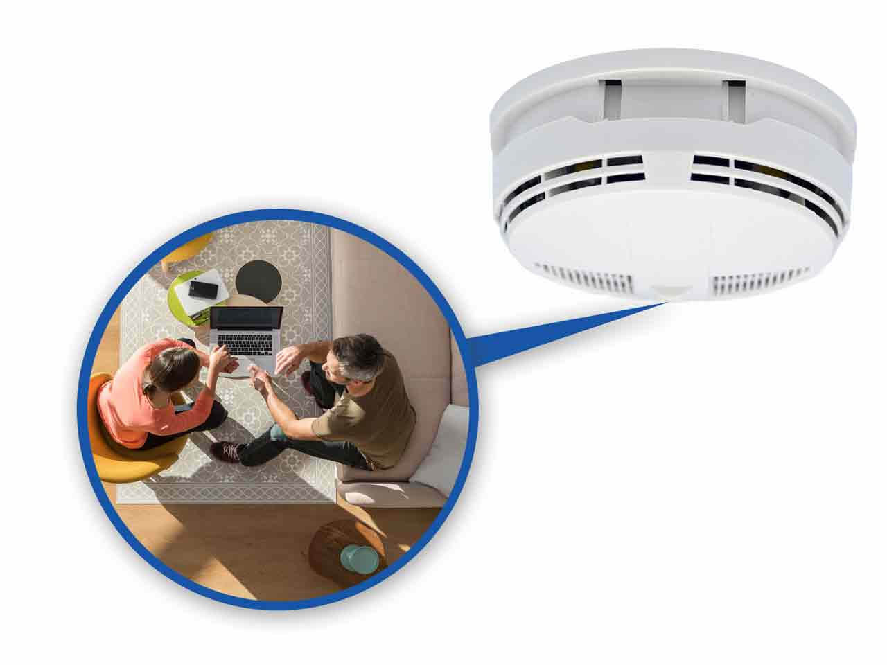 if smoke detector has hidden camera