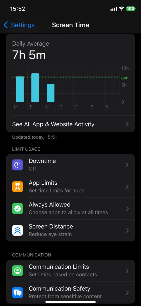 How to set time limits on apps for ios