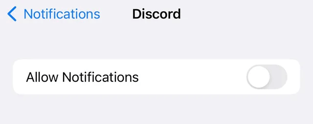 how to enable discord notification on ios