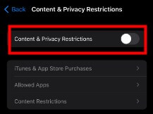 How to block snapchat on ios