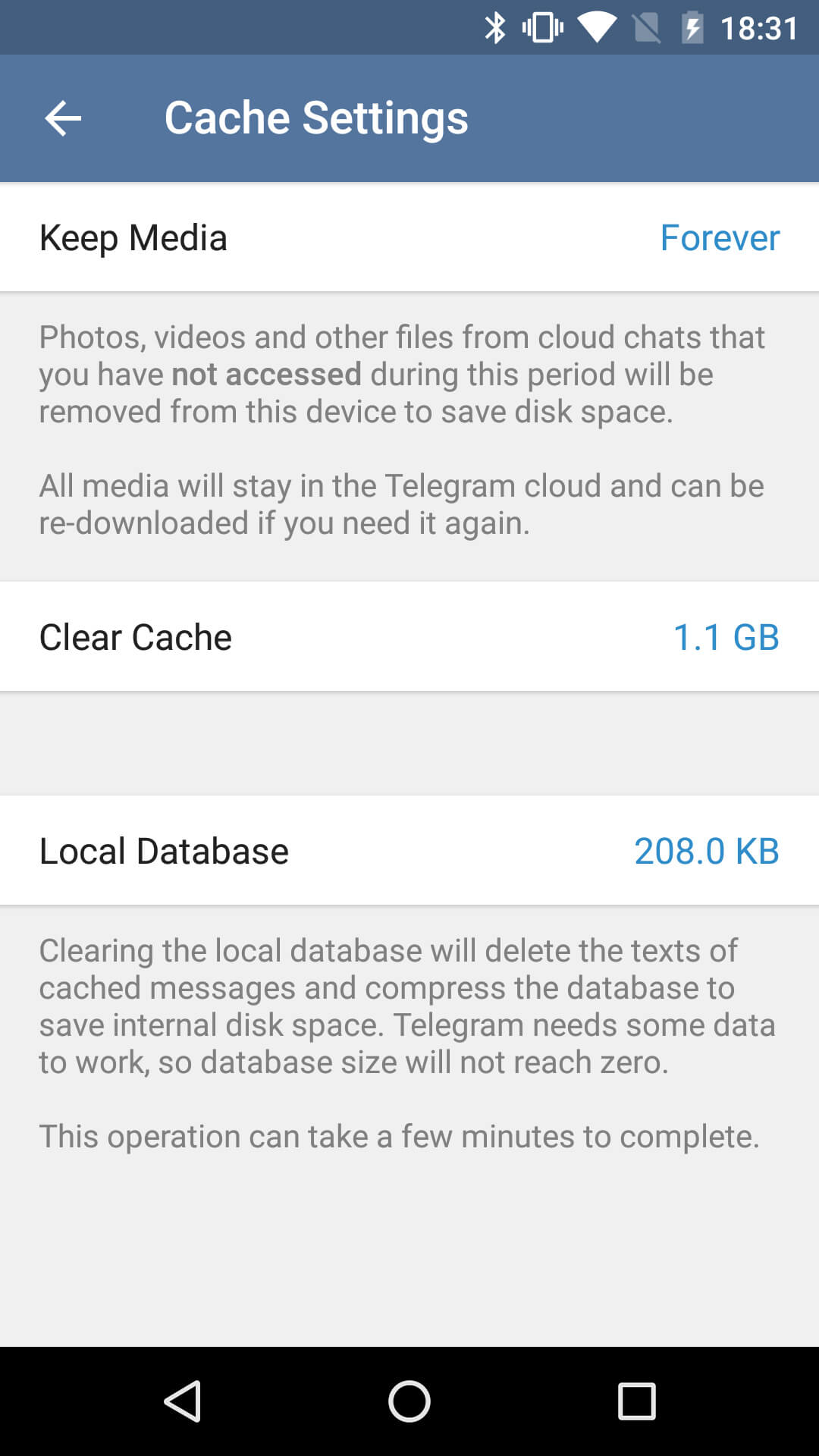 How to clear telegram cache to fix last seen not working