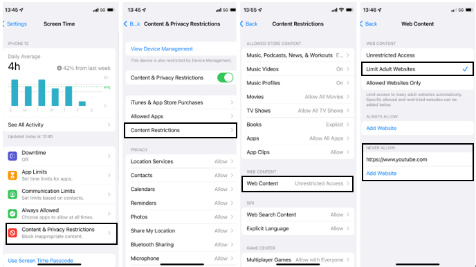 how to disable incognito mode on iphone