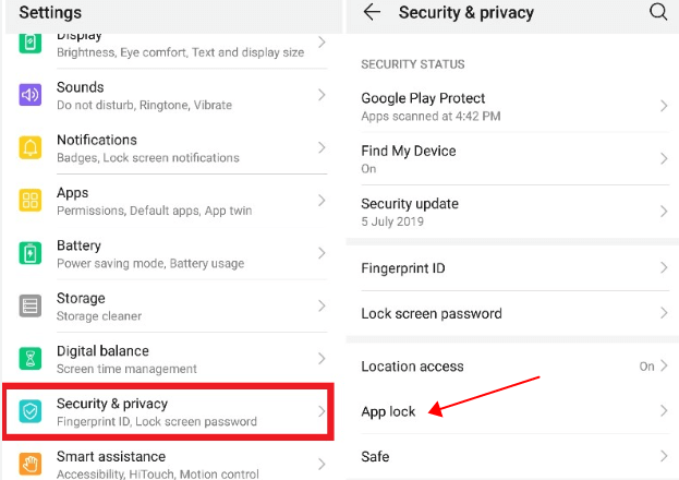 How to lock apps on android in huawei