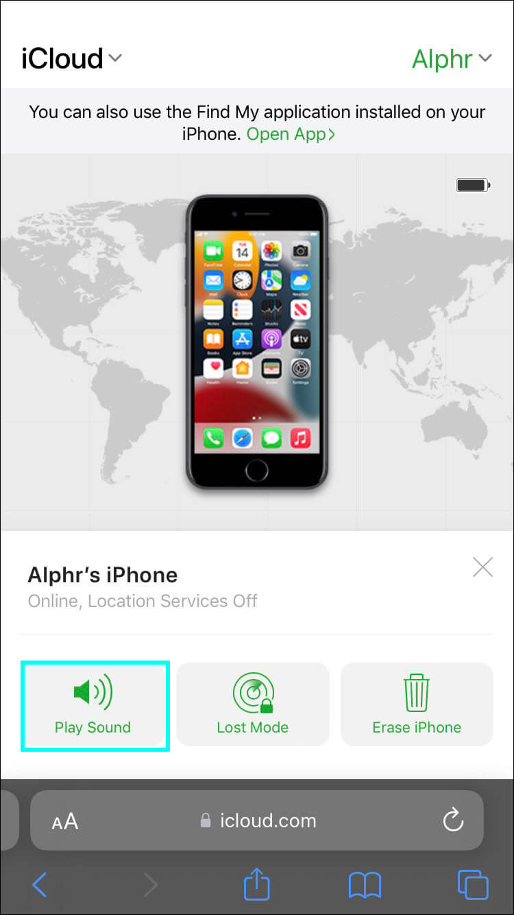 how to play sound in icloud