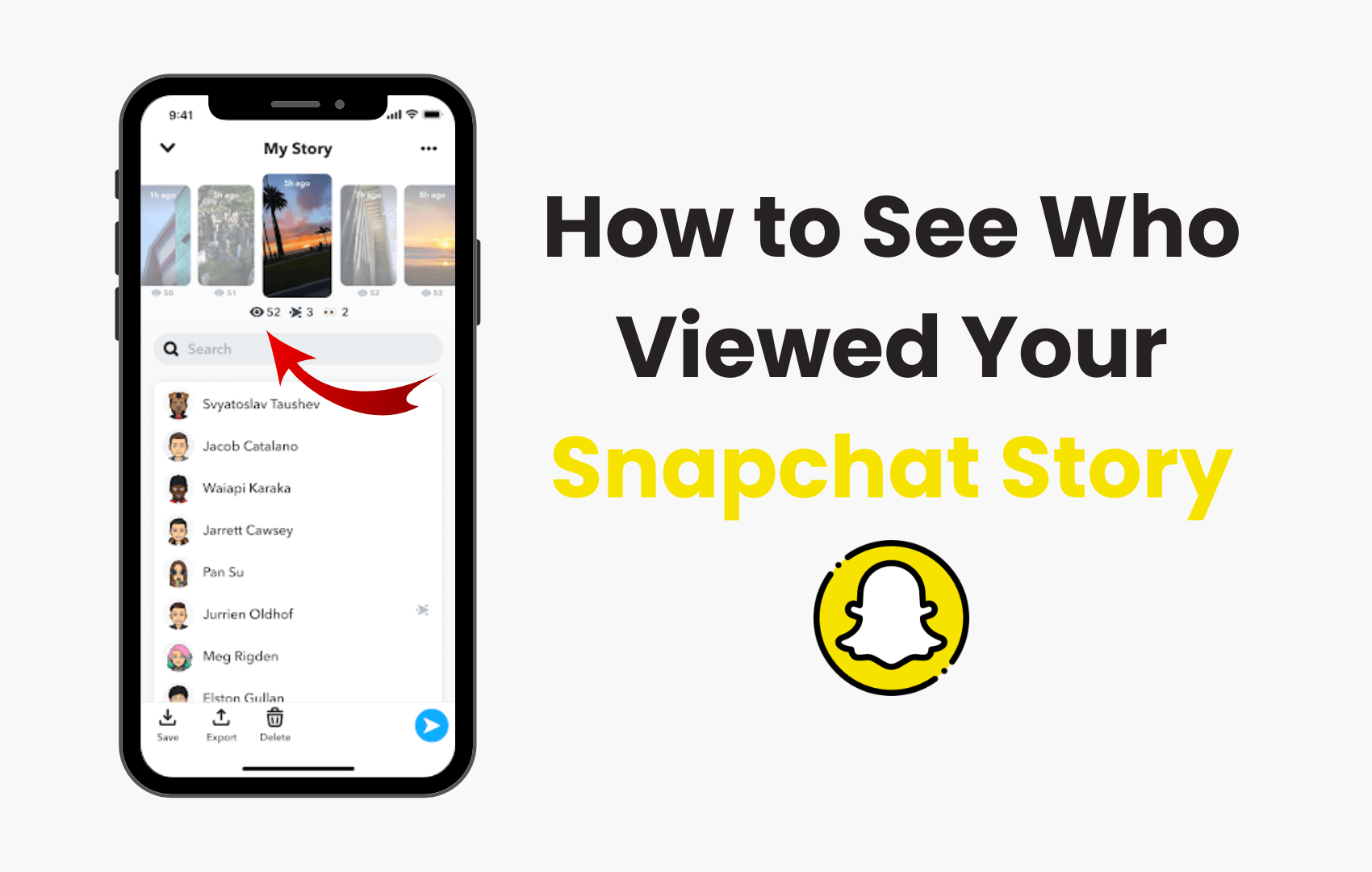 how to see who viewed your snapchat story