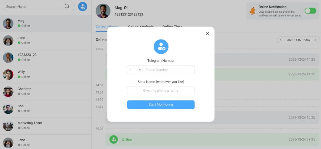 How to find a specific person on telegram with tgseen