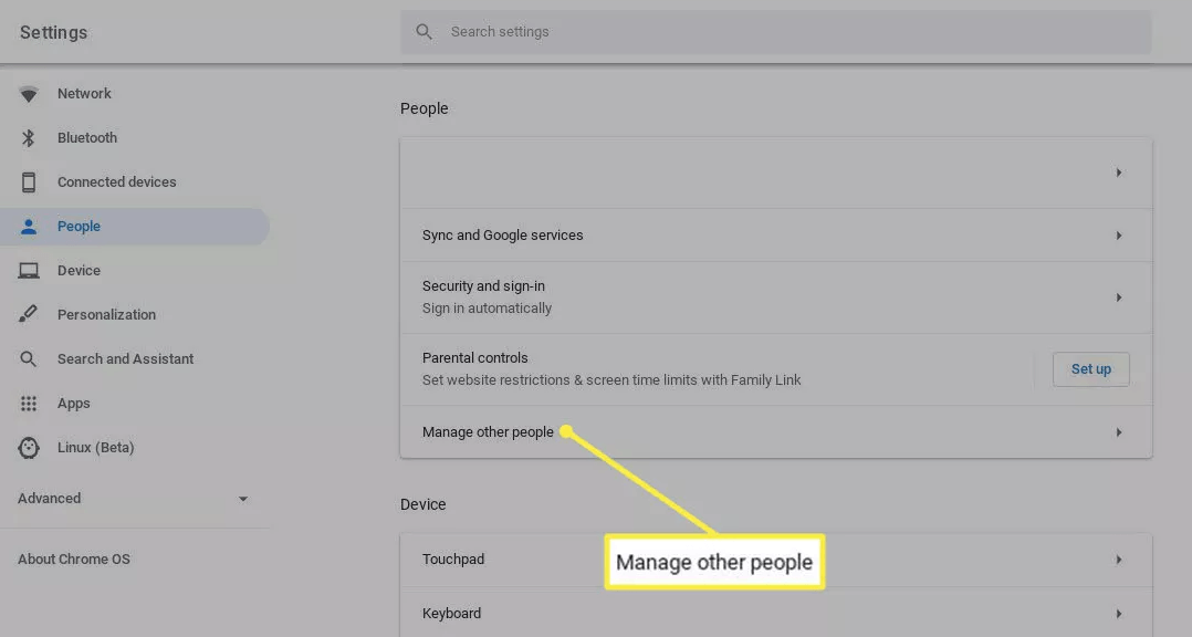 disable guest mode to set parental control on chromebook