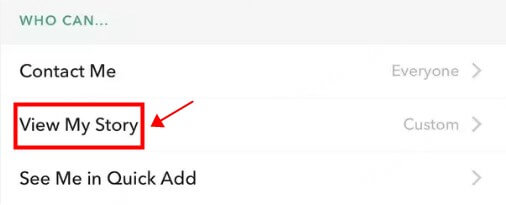 How to manage who can view my story on snapchat