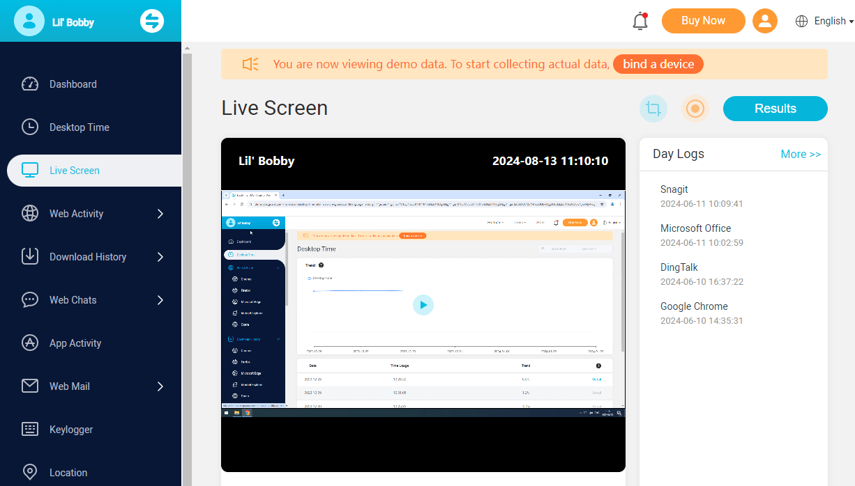 monivisor live screen monitoring