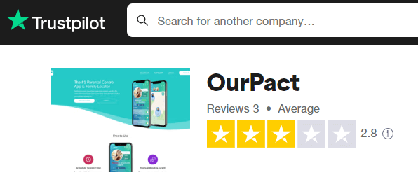 ourpact review trustpilot