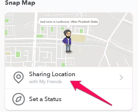 send location on snapchat