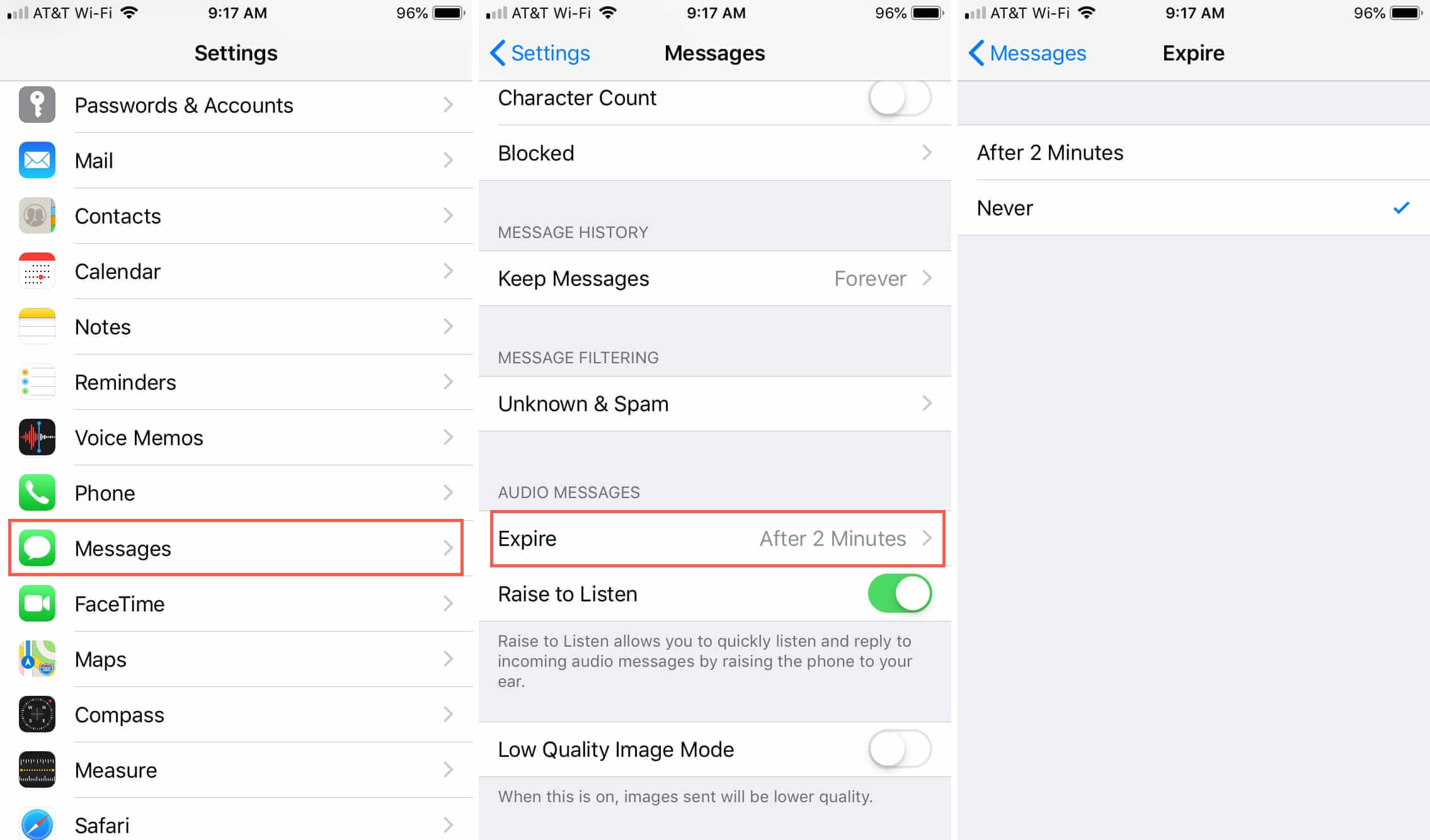 how to save audio files on iphone