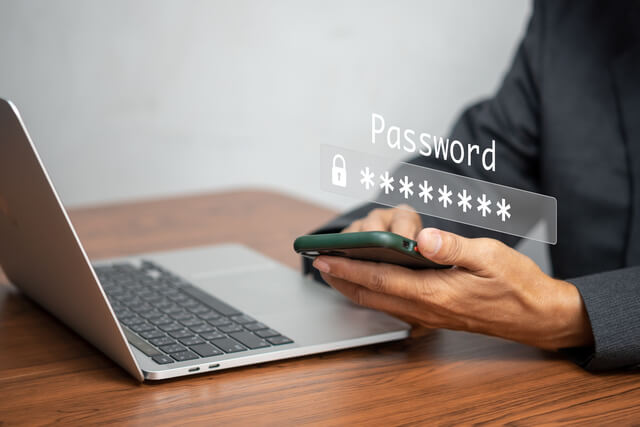 set up a strong password