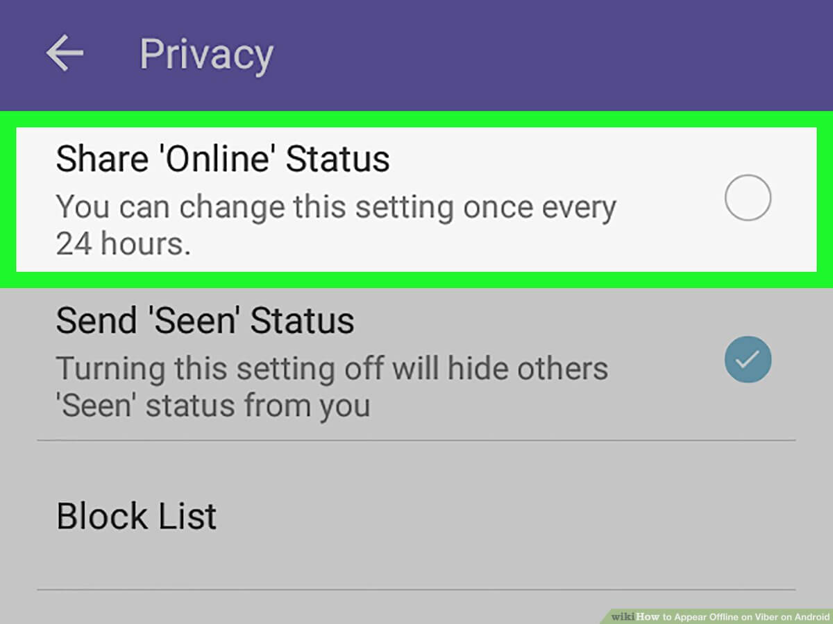 How viber status indicator works