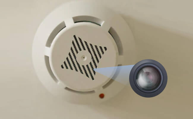 smoke detector hidden camera