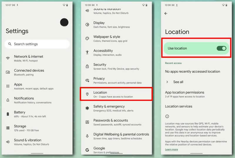 how to hide your location on android