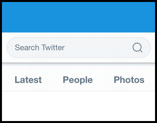 How to use search bar on twitter