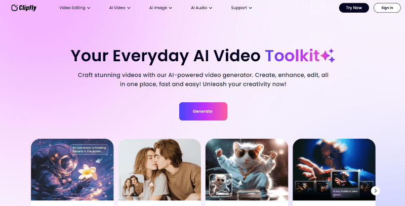 clipfly homepage