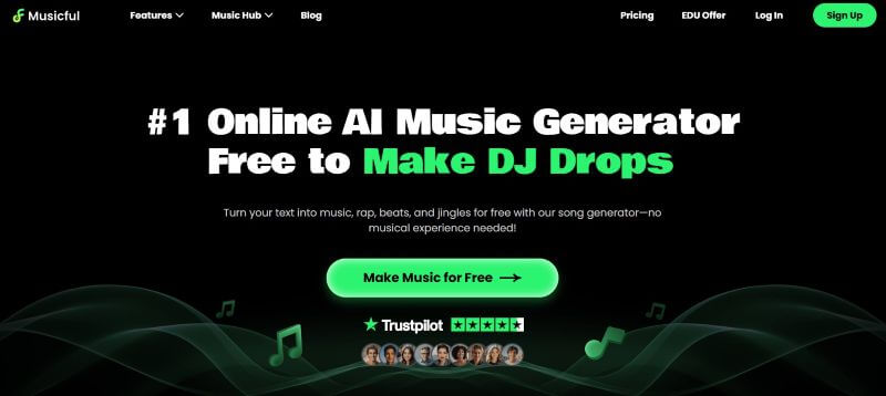 musicful dashboard